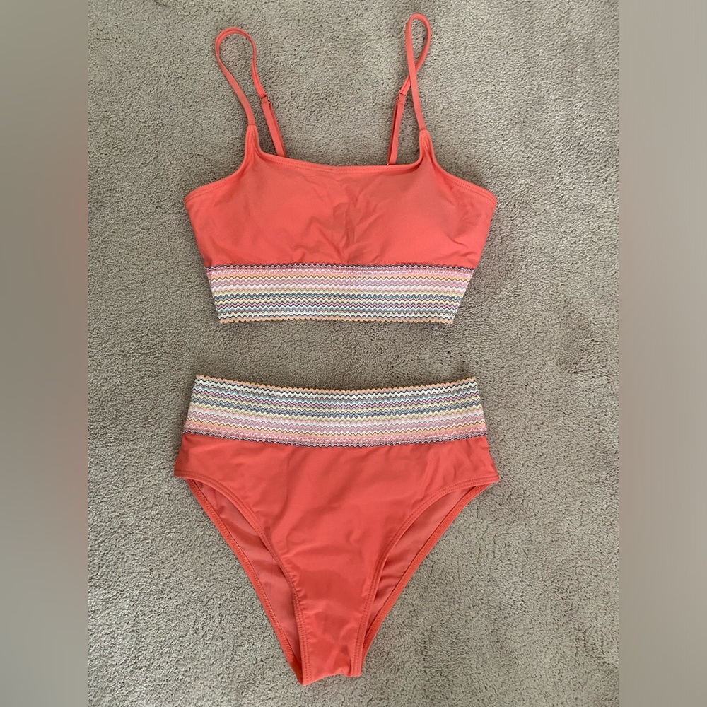 Coral color bikini- NWOT
